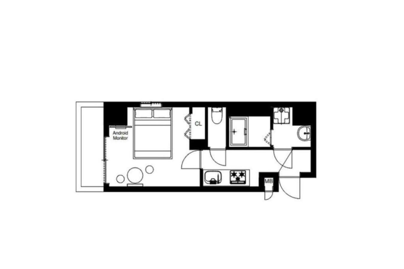 Apartmán Grandia Shinsaibashi Ósaka Pokoj fotografie